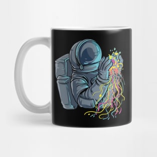 Astronaut with colorful Jellyfish Mug